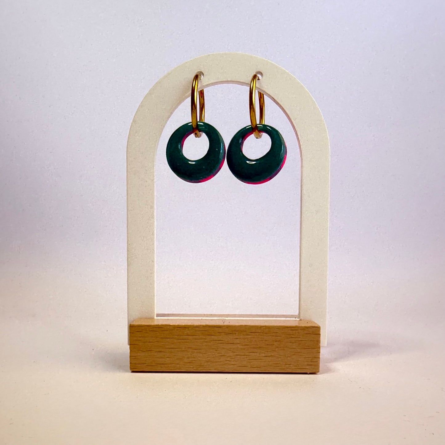Wait and See hoop dangles