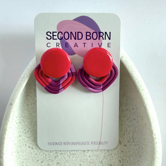 Blasted extra statement studs