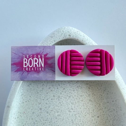 Bring It statement studs - five colours - clip on backs also available