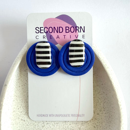 Blue Halo extra statement studs