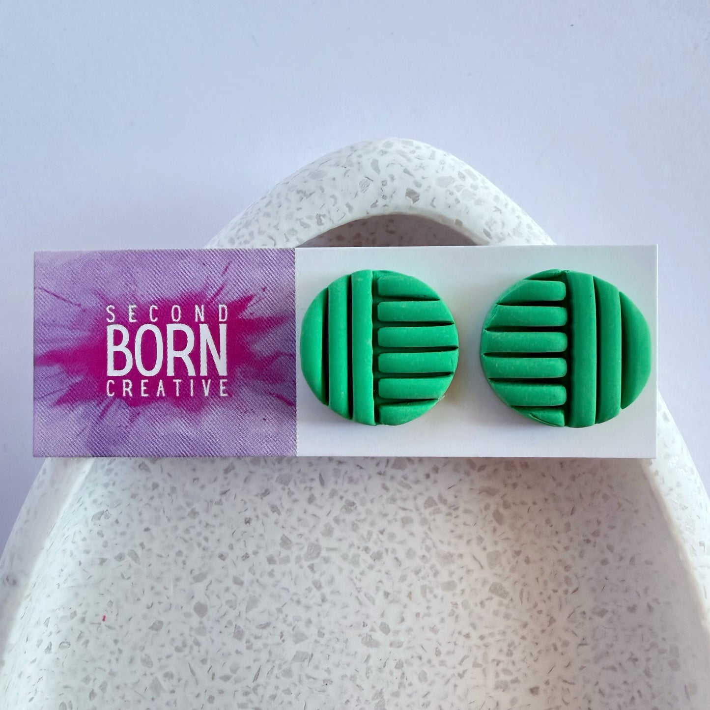 Bring It statement studs - five colours - clip on backs also available