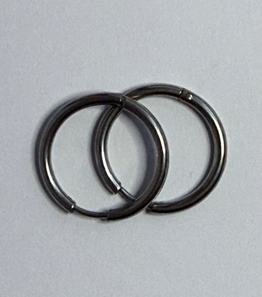 Silver Hoops