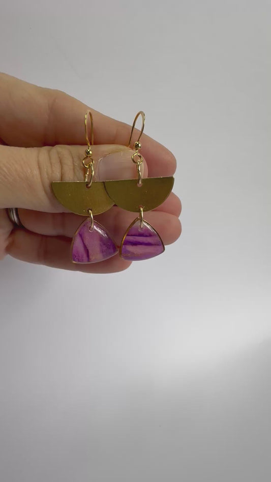 Royal hook dangles (gold semi accent)