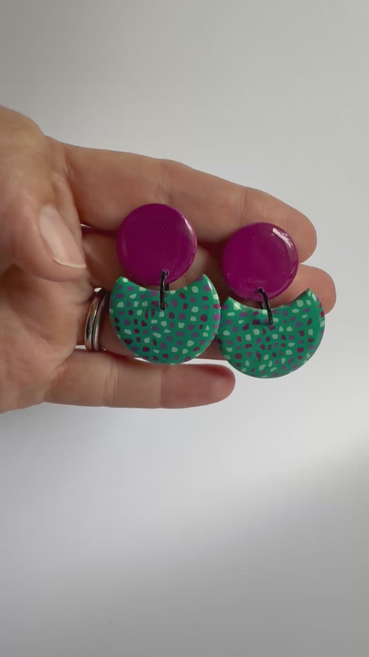 Spot’s Happening pink stud dangles