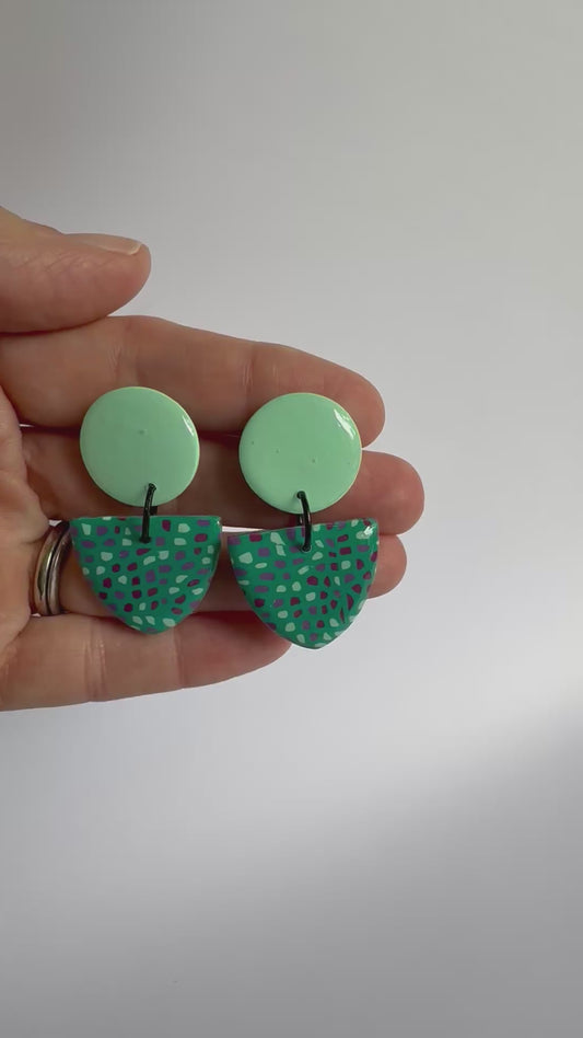 Spot’s Happening mint stud dangles