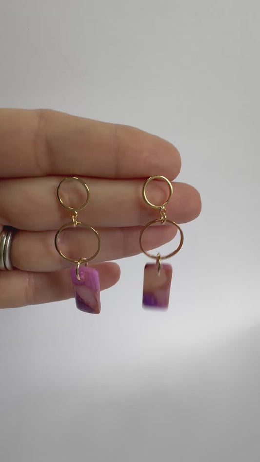 Royal accent stud dangles