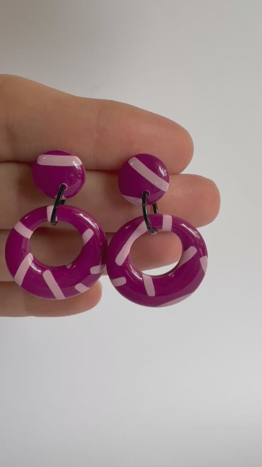 Donut Ask Me That circle dangles